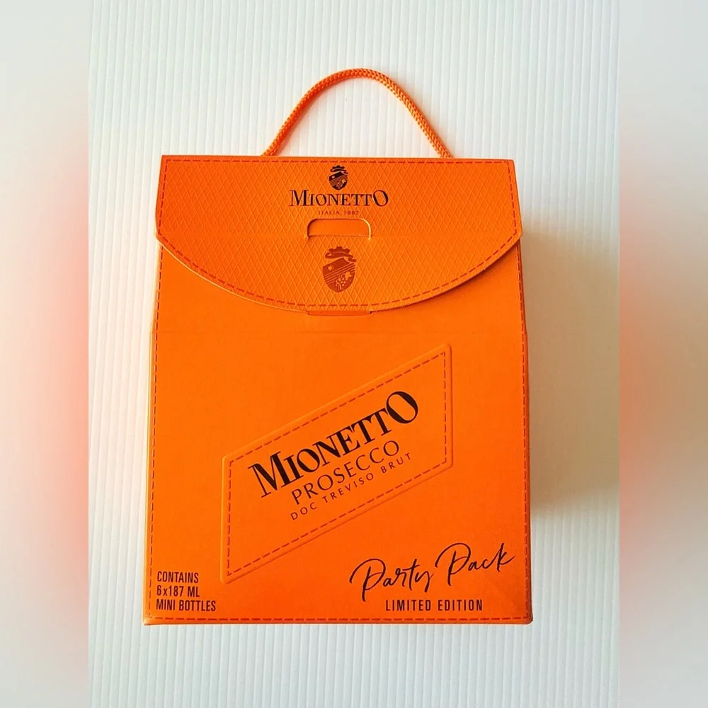 Mionetto Prosecco Party Pack Limited Edition EMPTY Box Gift Carrier Orange New